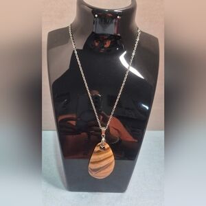 Jasper Pendant Necklace